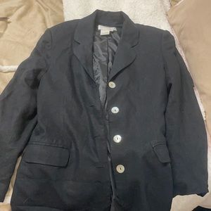 Navy blue / black blazer suit jacket